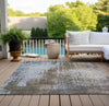 Piper Looms Chantille Modern ACN795 Brown Machine Washable Area Rug Outdoor Lifestyle Image Feature