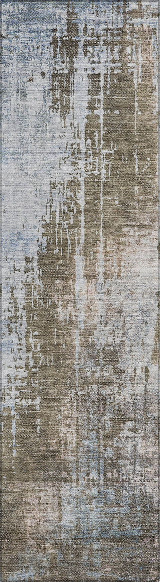 Piper Looms Chantille Modern ACN795 Brown Machine Washable Area Rug Runner Main Image