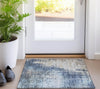 Piper Looms Chantille Modern ACN795 Navy Machine Washable Area Rug Scatter Lifestyle Image Feature