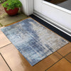Piper Looms Chantille Modern ACN795 Navy Machine Washable Area Rug Scatter Outdoor Lifestyle Image Feature