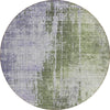 Piper Looms Chantille Modern ACN795 Olive Machine Washable Area Rug Round Main Image