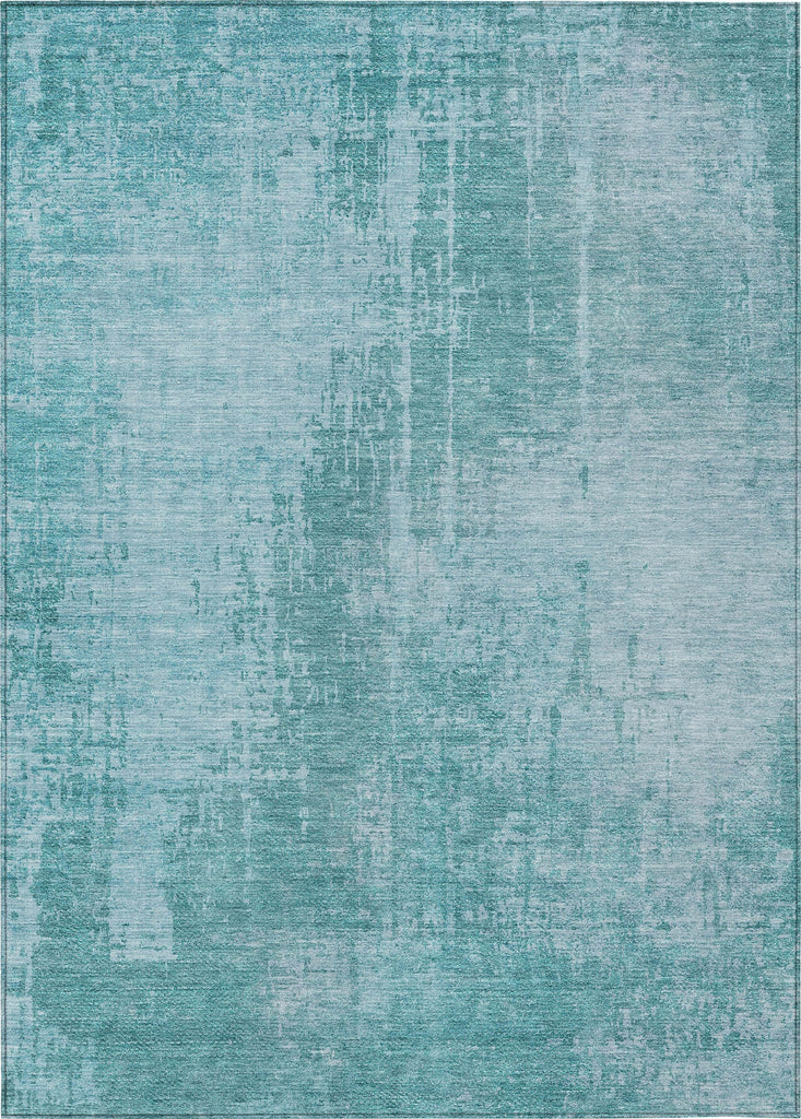 Piper Looms Chantille Modern ACN796 Aqua Machine Washable Area Rug main image