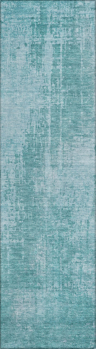 Piper Looms Chantille Modern ACN796 Aqua Machine Washable Area Rug Runner Main Image