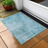 Piper Looms Chantille Modern ACN796 Aqua Machine Washable Area Rug Scatter Outdoor Lifestyle Image Feature