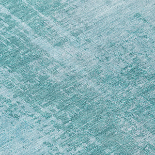 Piper Looms Chantille Modern ACN796 Aqua Machine Washable Area Rug Swatch Image