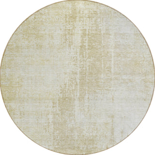 Piper Looms Chantille Modern ACN796 Beige Machine Washable Area Rug Round Main Image