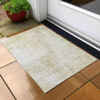 Piper Looms Chantille Modern ACN796 Beige Machine Washable Area Rug Scatter Outdoor Lifestyle Image Feature