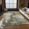 Piper Looms Chantille Modern ACN796 Brown Machine Washable Area Rug Lifestyle Image Feature