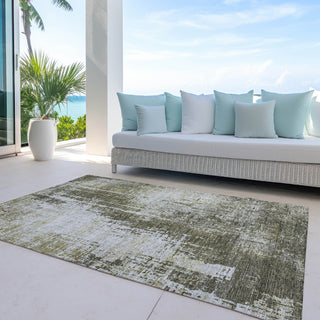 Piper Looms Chantille Modern ACN796 Brown Machine Washable Area Rug Outdoor Lifestyle Image Feature