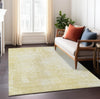 Piper Looms Chantille Modern ACN796 Gold Machine Washable Area Rug Lifestyle Image Feature