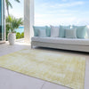 Piper Looms Chantille Modern ACN796 Gold Machine Washable Area Rug Outdoor Lifestyle Image Feature