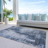 Piper Looms Chantille Modern ACN796 Navy Machine Washable Area Rug Outdoor Lifestyle Image Feature