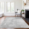 Piper Looms Chantille Modern ACN796 Silver Machine Washable Area Rug Lifestyle Image Feature