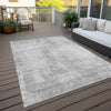 Piper Looms Chantille Modern ACN796 Silver Machine Washable Area Rug Outdoor Lifestyle Image Feature