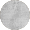 Piper Looms Chantille Modern ACN796 Silver Machine Washable Area Rug Round Main Image