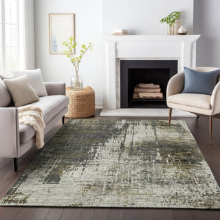 Piper Looms Chantille Modern ACN797 Taupe Machine Washable Area Rug Lifestyle Image Feature