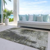 Piper Looms Chantille Modern ACN797 Taupe Machine Washable Area Rug Outdoor Lifestyle Image Feature