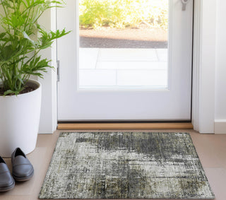 Piper Looms Chantille Modern ACN797 Taupe Machine Washable Area Rug Scatter Lifestyle Image Feature