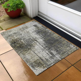 Piper Looms Chantille Modern ACN797 Taupe Machine Washable Area Rug Scatter Outdoor Lifestyle Image Feature