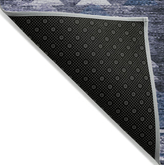 Piper Looms Chantille Southwest ACN798 Blue Machine Washable Area Rug Backing Image