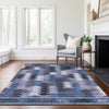 Piper Looms Chantille Southwest ACN798 Blue Machine Washable Area Rug Lifestyle Image Feature