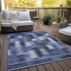 Piper Looms Chantille Southwest ACN798 Blue Machine Washable Area Rug Outdoor Lifestyle Image Feature