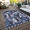 Piper Looms Chantille Southwest ACN798 Blue Machine Washable Area Rug Outdoor Lifestyle Image Feature
