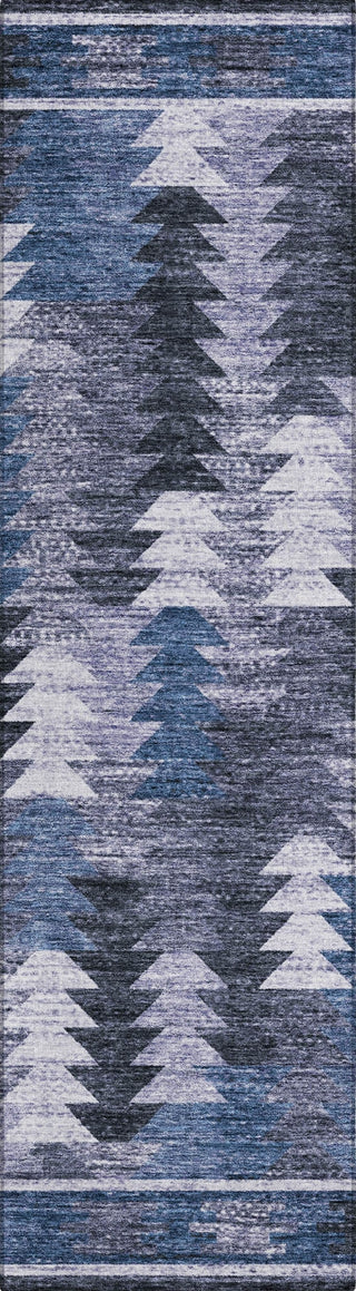 Piper Looms Chantille Southwest ACN798 Blue Machine Washable Area Rug Runner Main Image