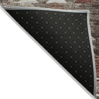 Piper Looms Chantille Southwest ACN798 Chocolate Machine Washable Area Rug Backing Image