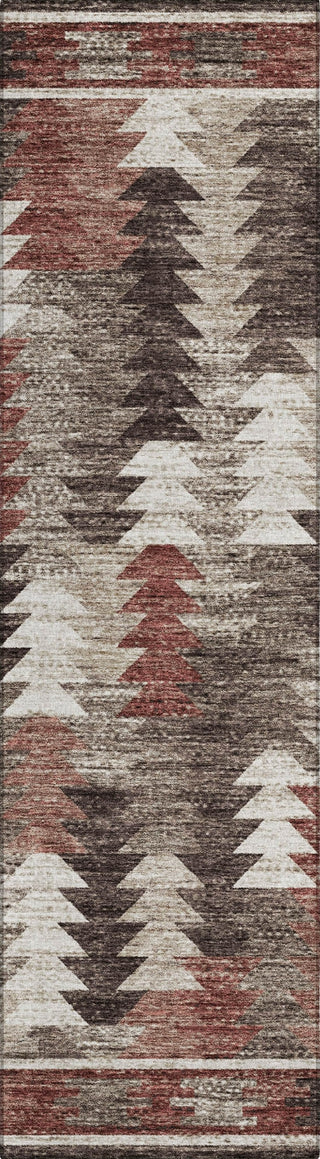 Piper Looms Chantille Southwest ACN798 Chocolate Machine Washable Area Rug Runner Main Image