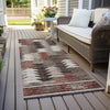 Piper Looms Chantille Southwest ACN798 Chocolate Machine Washable Area Rug Runner Outdoor Lifestyle Image Feature