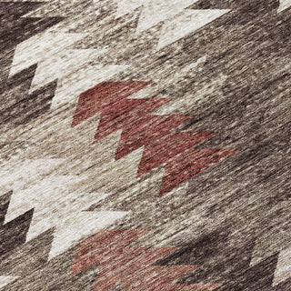 Piper Looms Chantille Southwest ACN798 Chocolate Machine Washable Area Rug Swatch Image