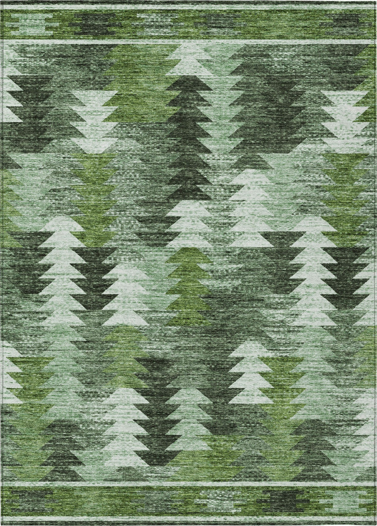 Piper Looms Chantille Southwest ACN798 Olive Machine Washable Area Rug main image