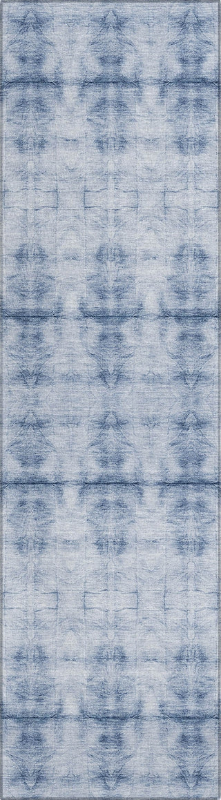 Piper Looms Chantille Geometric ACN799 Blue Machine Washable Area Rug Runner Main Image