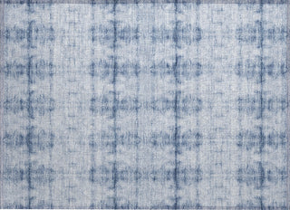 Piper Looms Chantille Geometric ACN799 Blue Machine Washable Area Rug Scatter Main Image