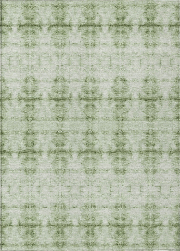 Piper Looms Chantille Geometric ACN799 Sage Machine Washable Area Rug main image