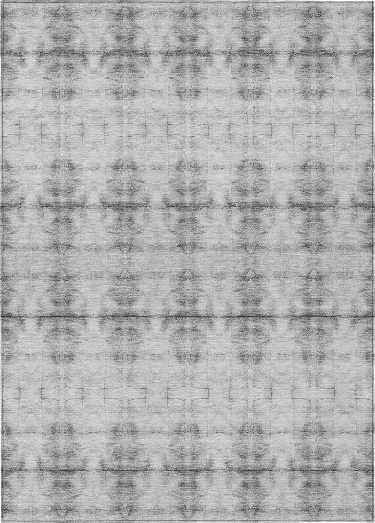 Piper Looms Chantille Geometric ACN799 Silver Machine Washable Area Rug main image