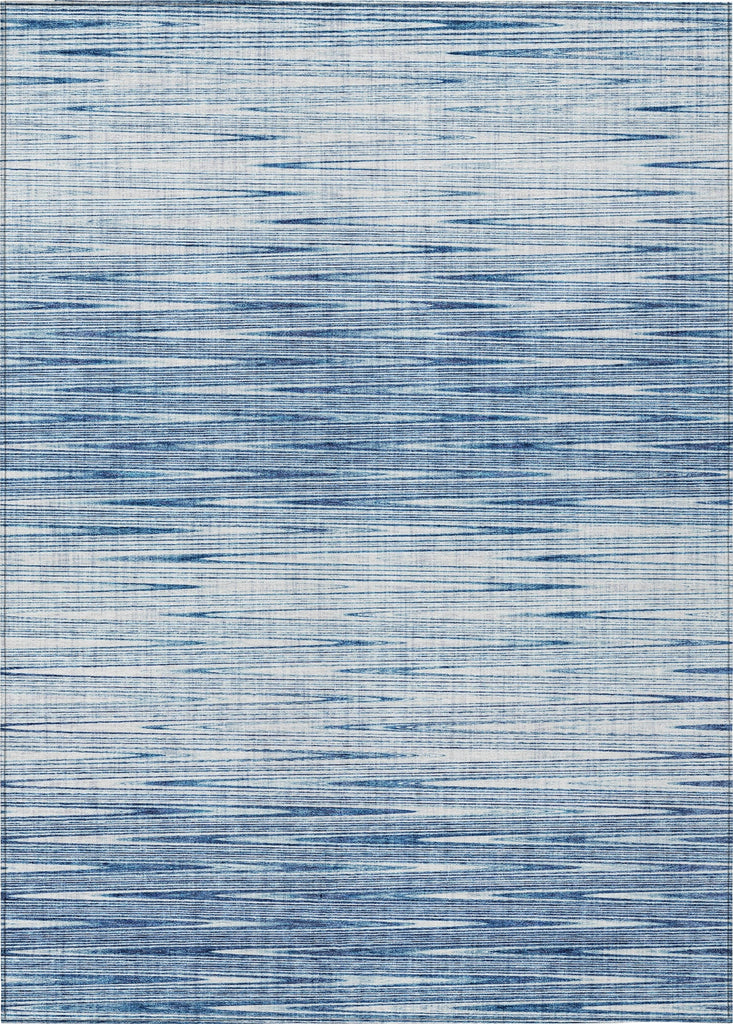 Piper Looms Chantille Lines ACN800 Blue Machine Washable Area Rug main image