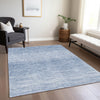 Piper Looms Chantille Lines ACN800 Denim Machine Washable Area Rug Lifestyle Image Feature