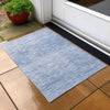 Piper Looms Chantille Lines ACN800 Denim Machine Washable Area Rug Scatter Outdoor Lifestyle Image Feature