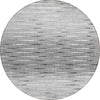 Piper Looms Chantille Lines ACN800 Gray Machine Washable Area Rug Round Main Image