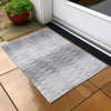 Piper Looms Chantille Lines ACN800 Gray Machine Washable Area Rug Scatter Outdoor Lifestyle Image Feature