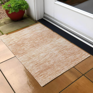 Piper Looms Chantille Lines ACN800 Salmon Machine Washable Area Rug Scatter Outdoor Lifestyle Image Feature