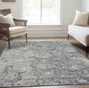 Piper Looms Chantille Oriental ACN801 Gray Machine Washable Area Rug Lifestyle Image Feature