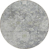 Piper Looms Chantille Oriental ACN801 Gray Machine Washable Area Rug Round Main Image
