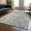 Piper Looms Chantille Oriental ACN801 Green Machine Washable Area Rug Lifestyle Image Feature