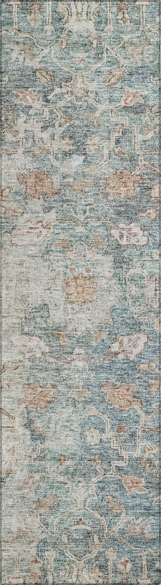 Piper Looms Chantille Oriental ACN801 Green Machine Washable Area Rug Runner Main Image
