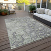 Piper Looms Chantille Oriental ACN801 Plum Machine Washable Area Rug Outdoor Lifestyle Image Feature