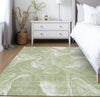 Piper Looms Chantille Abstract ACN802 Aloe Machine Washable Area Rug Lifestyle Image Feature