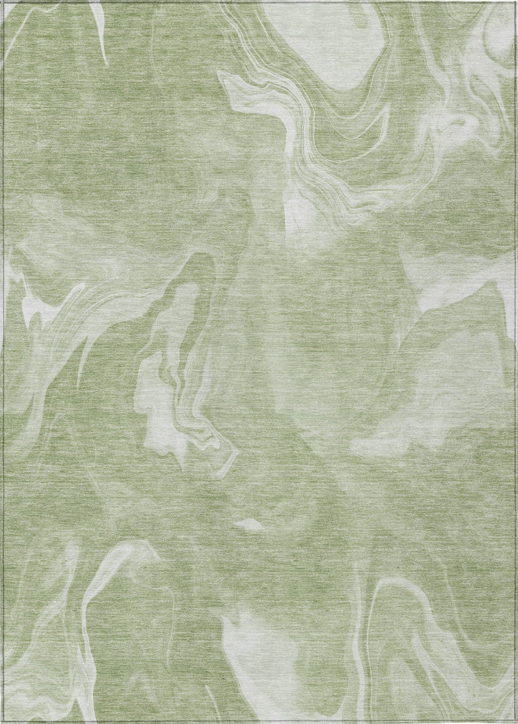 Piper Looms Chantille Abstract ACN802 Aloe Machine Washable Area Rug main image